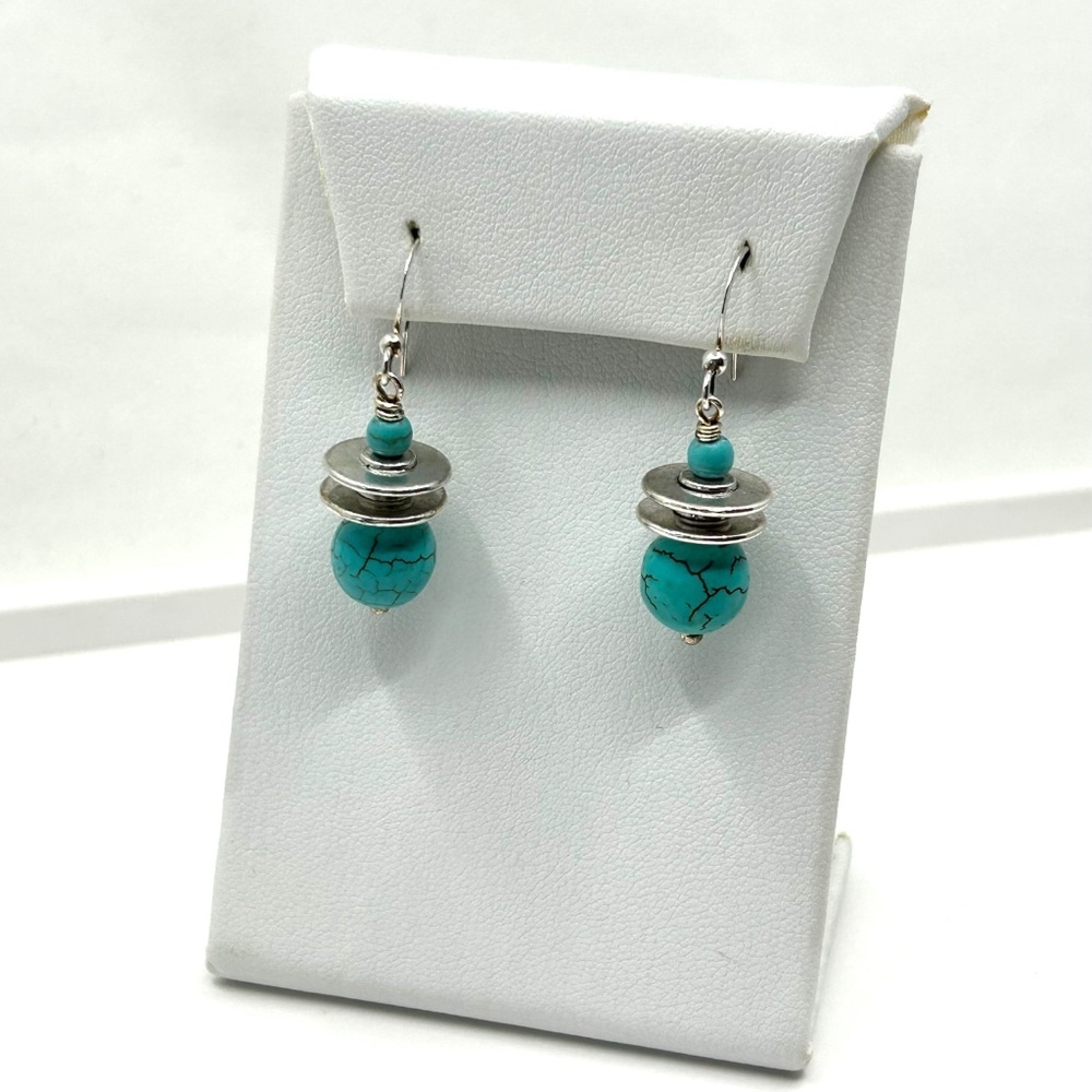 🎁GiftReady NWT Handmade Chunky Wood and Semi-Precious Necklace and Earrings SET - Picture 5 of 13